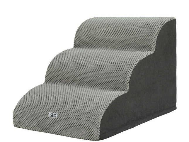 i.Pet Dog Ramp Steps Foam 3 Tier Pet Stairs For Bed Sofa Car Portable Indoor