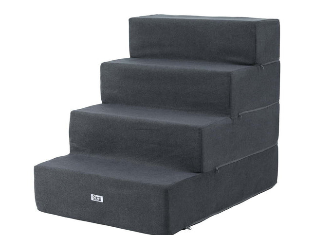 i.Pet Dog Ramp Foam Dog Cover Stairs Portable Cat Ladder For Sofa Bed 4 Steps