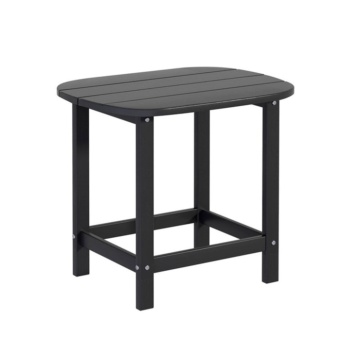 Gardeon Outdoor Coffee Side Table HDPE Desk Patio Furniture Camping Garden Black