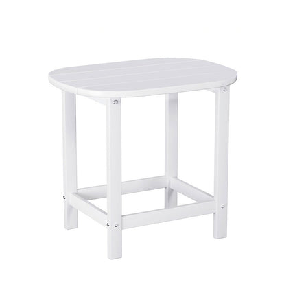 Gardeon Outdoor Coffee Side Table HDPE Desk Patio Furniture Camping Garden White
