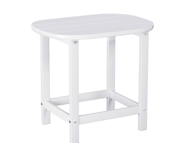 Gardeon Outdoor Coffee Side Table HDPE Desk Patio Furniture Camping Garden White