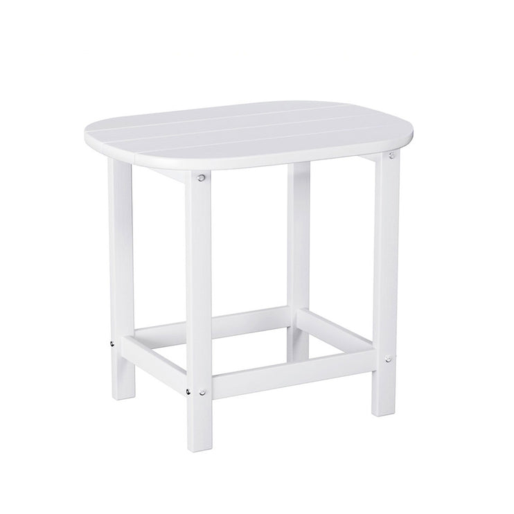 Gardeon Outdoor Coffee Side Table HDPE Desk Patio Furniture Camping Garden White