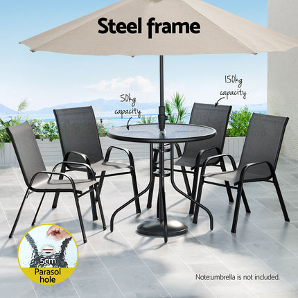 Gardeon Outdoor Dining Set Table and Chairs Patio Garden Furniture Bistro Set