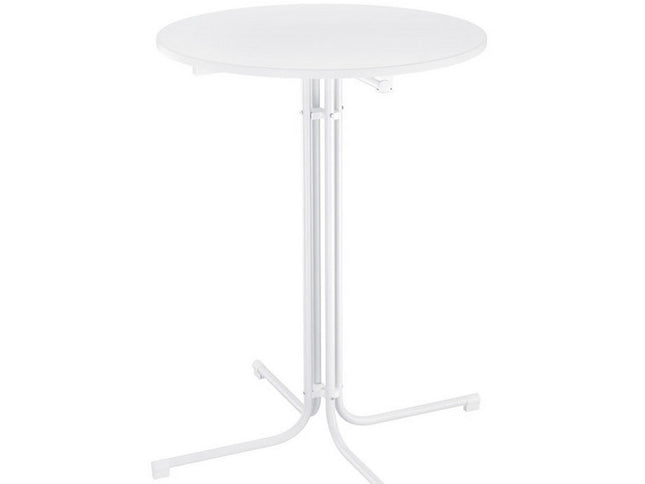 Gardeon Outdoor Bar Table Round Folding Desk Top 109cm Patio Furniture White