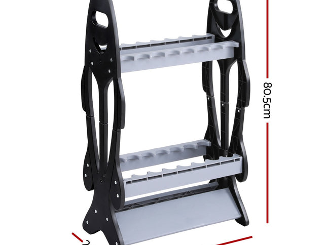 Seamanship Fishing Rod Holder 16 Storage Rack Fishing Pole Stand Garage Organizer Holds