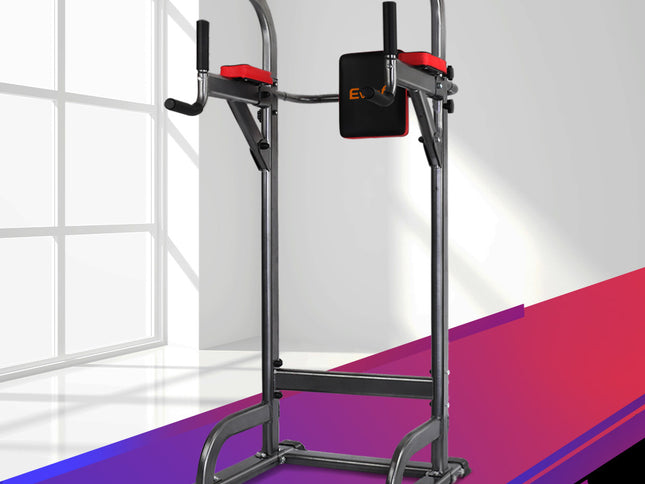 Everfit Weight Bench Chin Up Tower Bench Press Home Gym Wokout 200kg Capacity