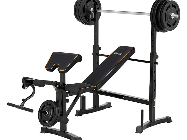 Everfit Weight Bench 10 in 1 Bench Press Home Gym Station 330kg Capacity