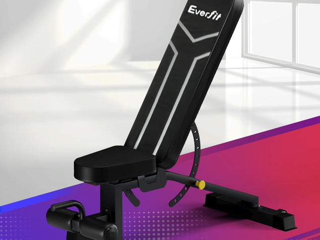 Everfit Weight Bench Adjustable FID Bench Press Home Gym 450kg Capacity
