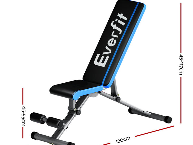 Everfit Weight Bench Adjustable FID Bench Press Home Gym 330kg Capacity