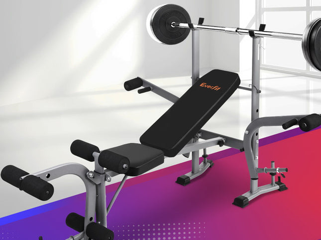 Everfit Weight Bench 8 in 1 Bench Press Adjustable Home Gym Station 200kg