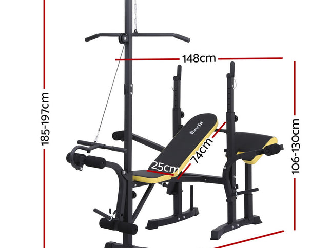 Everfit  Weight Bench 14in1 Press Multi-Station Fitness Home Gym Equipment