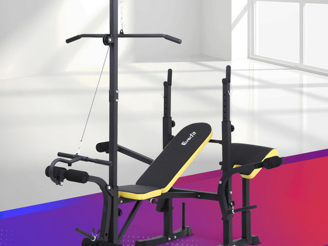 Everfit  Weight Bench 14in1 Press Multi-Station Fitness Home Gym Equipment