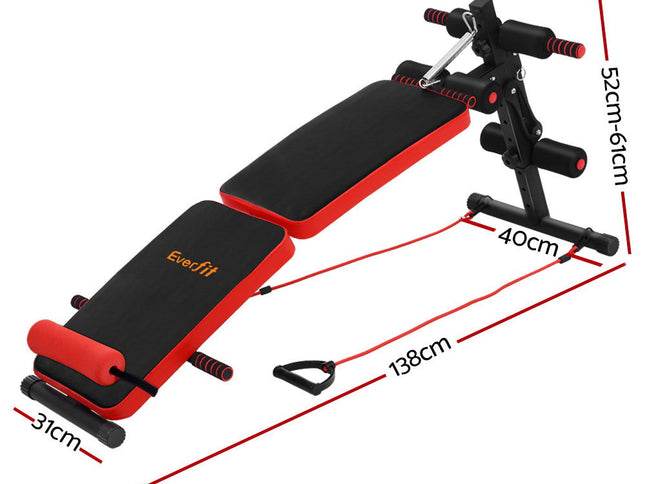 Everfit Weight Bench Sit Up Bench Press Foldable Home Gym Equipment