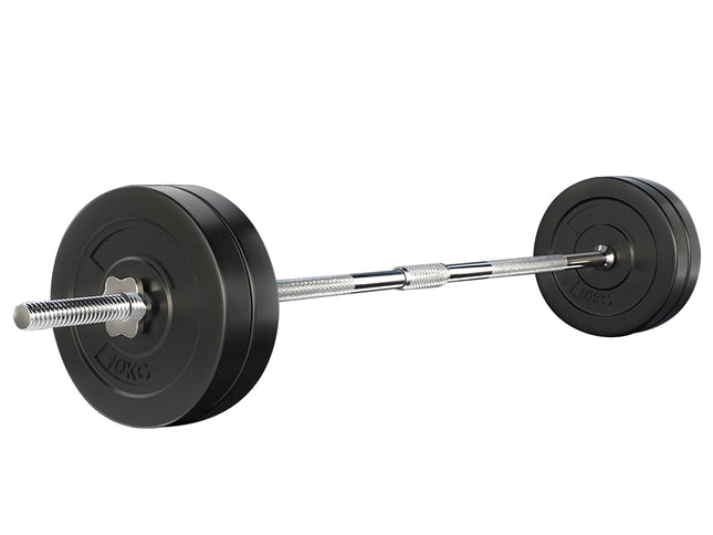 Everfit 48kg Barbell Set Weight Plates Bar Lifting Bench 168cm