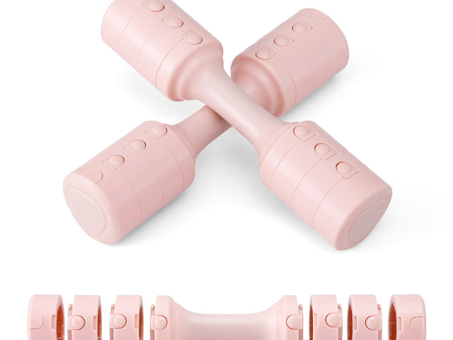 Everfit 2x2.5kg Adjustable Dumbbell Set Weights Set 4-in-1 Home Gym Workout Strength Training
