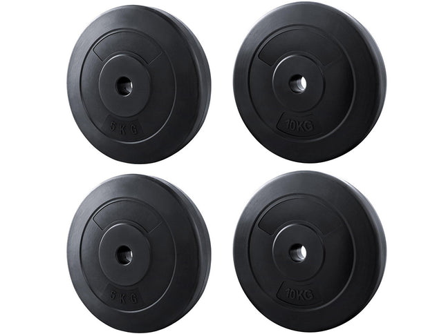 Everfit 30kg Barbell Weight Plates Standard Home Gym Press Fitness Exercise