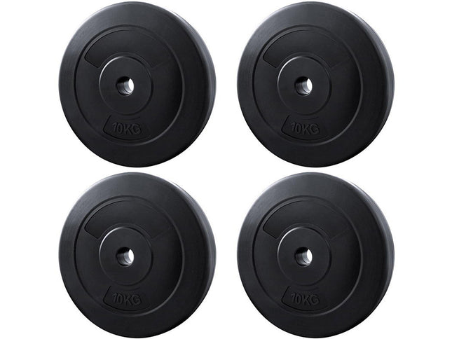 Everfit 40kg Barbell Weight Plates Standard Home Gym Press Fitness Exercise
