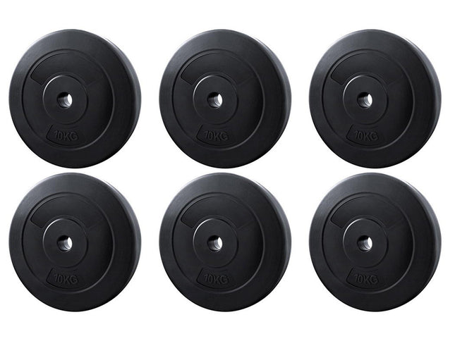 Everfit 60kg Barbell Weight Plates Standard Home Gym Press Fitness Exercise