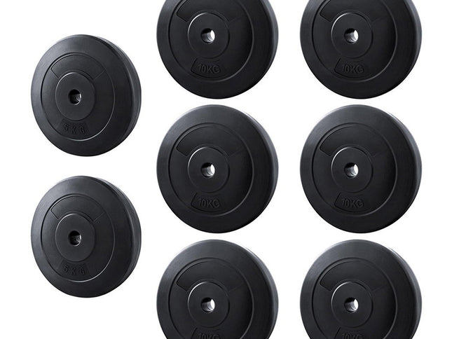 Everfit 70kg Barbell Weight Plates Standard Home Gym Press Fitness Exercise