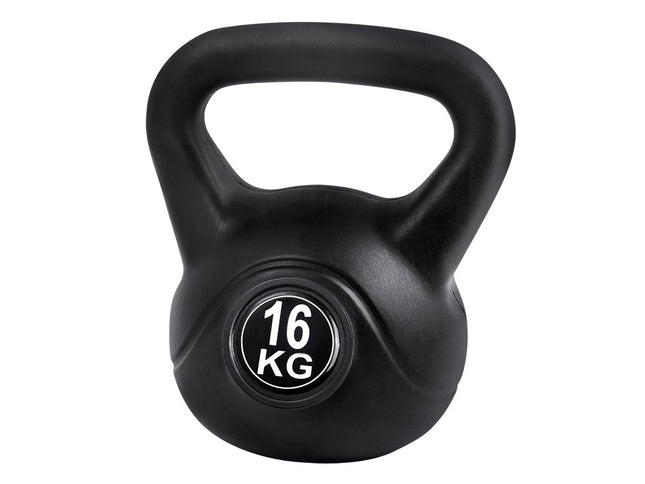 Everfit 16kg Kettlebell Set Weight Lifting Bench Dumbbells Kettle Bell Gym Home
