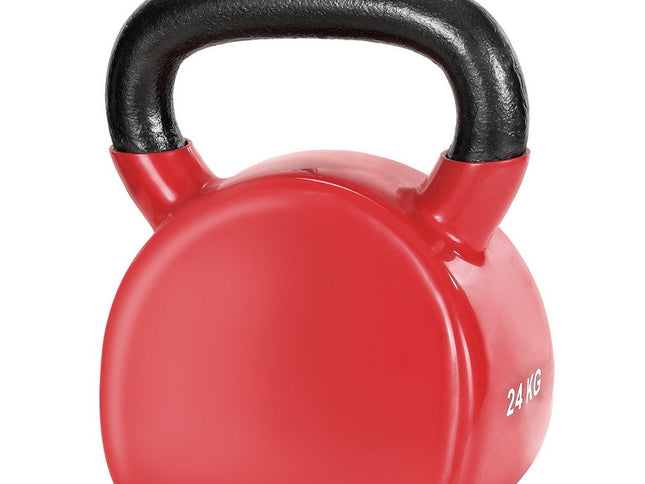 Everfit 24kg Kettlebell Weightlifting Bench Dumbbells Kettle Bell Gym Home