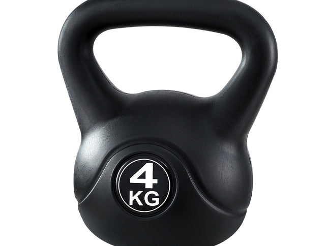 Everfit 4kg Kettlebell Set Weight Lifting Bench Dumbbells Kettle Bell Gym Home
