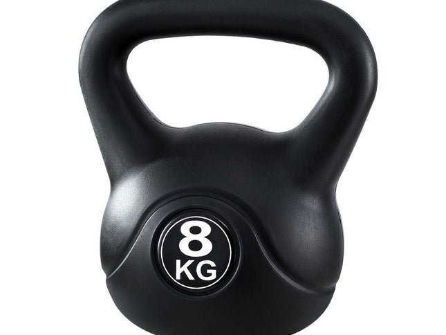 Everfit 8kg Kettlebell Set Weight Lifting Bench Dumbbells Kettle Bell Gym Home