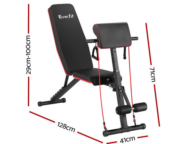 Everfit Weight Bench Adjustable Preacher Curl Bench Press Dumbbell Stool 260kg