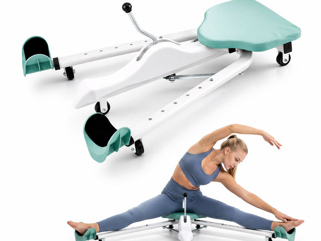 Everfit Leg Stretcher Machine Foldable 180 degree Adjustable Split Machine Green