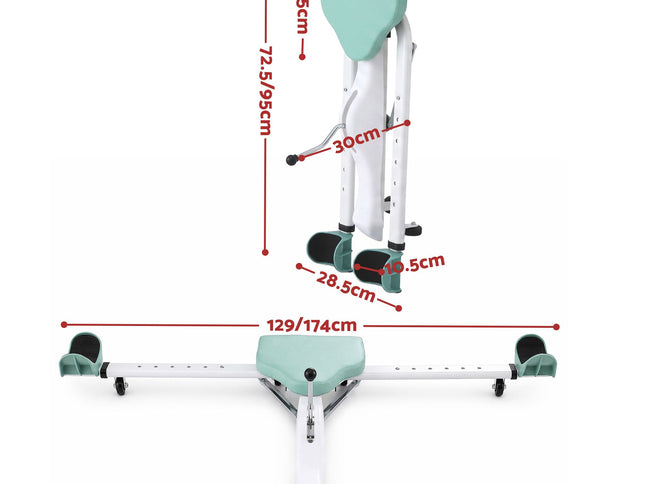 Everfit Leg Stretcher Machine Foldable 180 degree Adjustable Split Machine Green