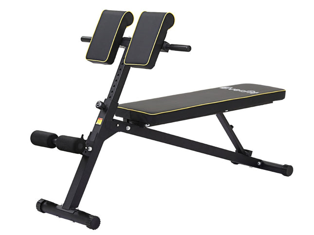 Everfit Roman Chair Adjustable Weight Bench Strength Training Preacher Curls