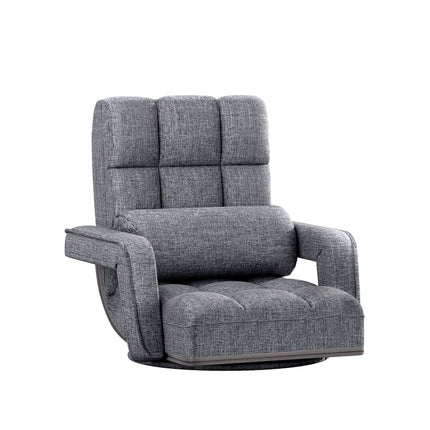 Artiss Floor Chair Lounge Sofa Swivel Grey
