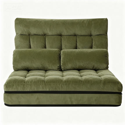 ArtissLounge Sofa Bed 2 seater Green Fabric