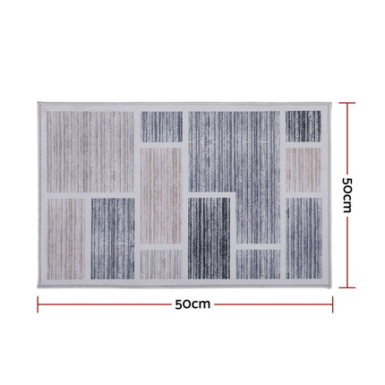 Artiss Floor Rug 50X80cm Doormat Soft Velvet Non-Slip Bath Mat Small Modern