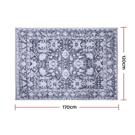 Artiss Floor Rug 120x170cm Soft Velvet Washable Modern Area Rug Floor Carpet Mat