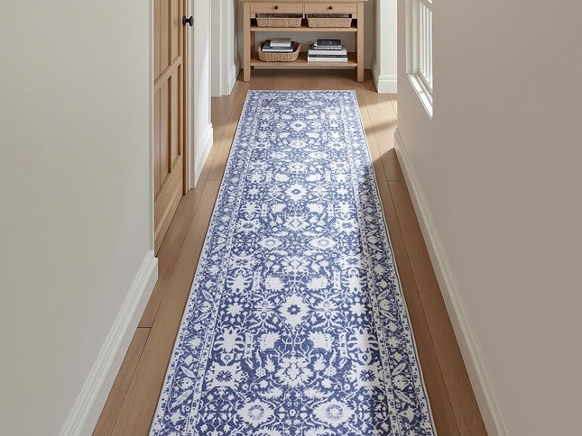 Artiss Hallway Runner Rug 80X300cm Soft Velvet Washable Modern Kitchen Mat