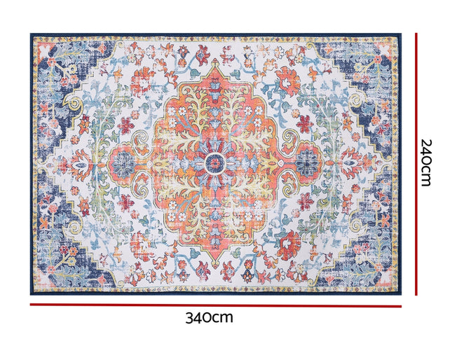 Artiss Floor Rug 240X340cm Large Washable Geometric Area Rug Modern Carpet Mat