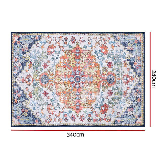 Artiss Floor Rug 240X340cm Large Washable Geometric Area Rug Modern Carpet Mat