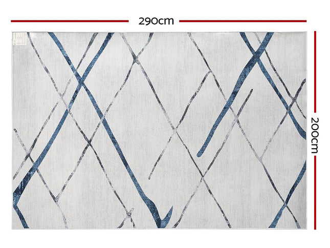 Artiss Rug 200x290cm Area Rug Washable Mat Large Carpet Soft Short Pile Jaca