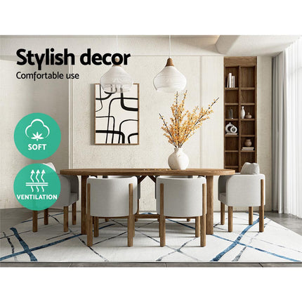 Artiss Rug 200x290cm Area Rug Washable Mat Large Carpet Soft Short Pile Jaca