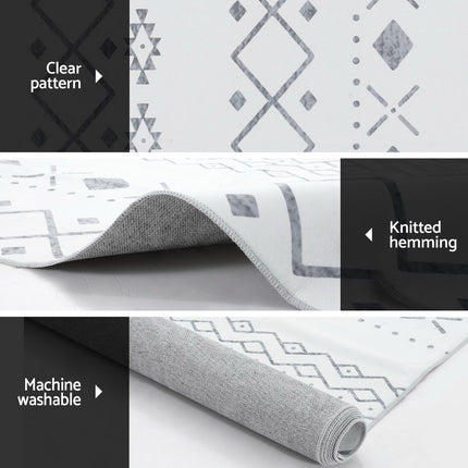 Artiss Rug 120x160cm Area Rug Washable Mat Large Carpet Soft Short Pile Una