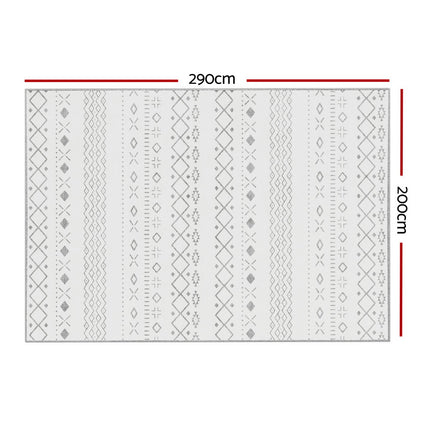 Artiss Rug 200x290cm Area Rug Washable Mat Large Carpet Soft Short Pile Una