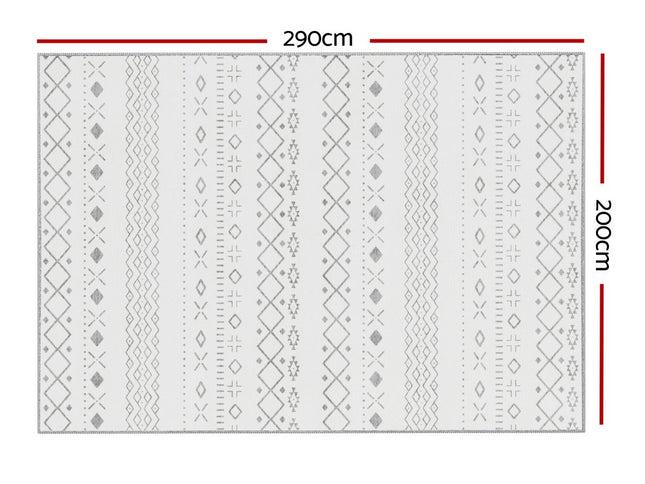 Artiss Rug 200x290cm Area Rug Washable Mat Large Carpet Soft Short Pile Una