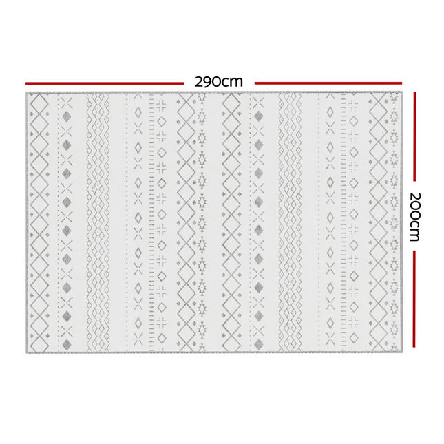 Artiss Rug 200x290cm Area Rug Washable Mat Large Carpet Soft Short Pile Una