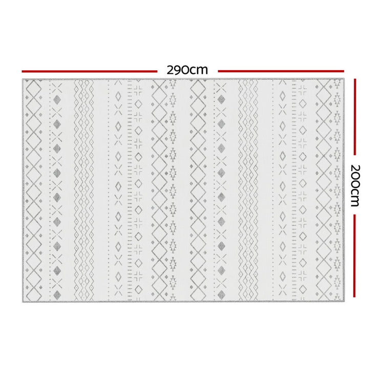 Artiss Rug 200x290cm Area Rug Washable Mat Large Carpet Soft Short Pile Una