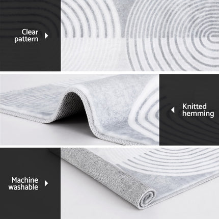 Artiss Rug 200x290cm Area Rug Washable Mat Large Carpet Faux Rabbit Fur Cyril