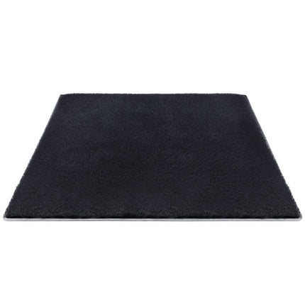 Artiss Floor Rug 160x230cm Plush Area Shaggy Rug Living Room Bedroom Carpet Black