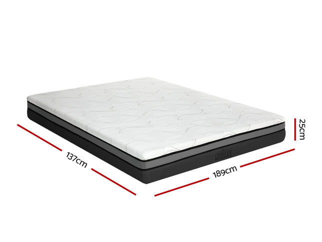 Giselle Bedding Memory Foam Mattress Bed Cool Gel Non Spring 25cm Double