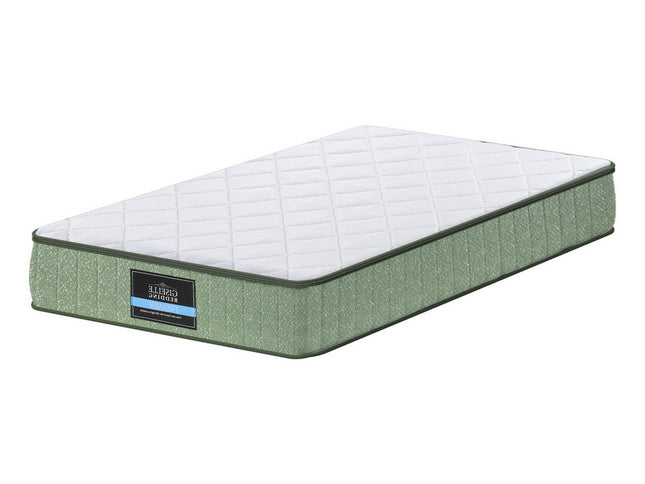Giselle 25cm Memory Foam Mattress Dual Layer Zipper Cover Cool Charcoal Foam Mattresses King Single