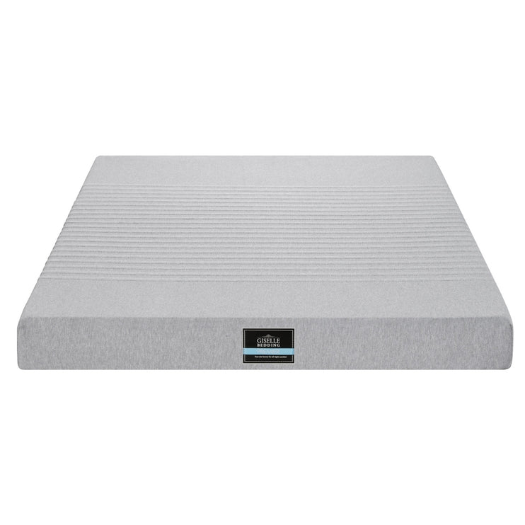 Giselle Bedding Cool Gel Memory Foam Mattress Charcoal 7-Zone Washable Bamboo Cover 15cm Queen